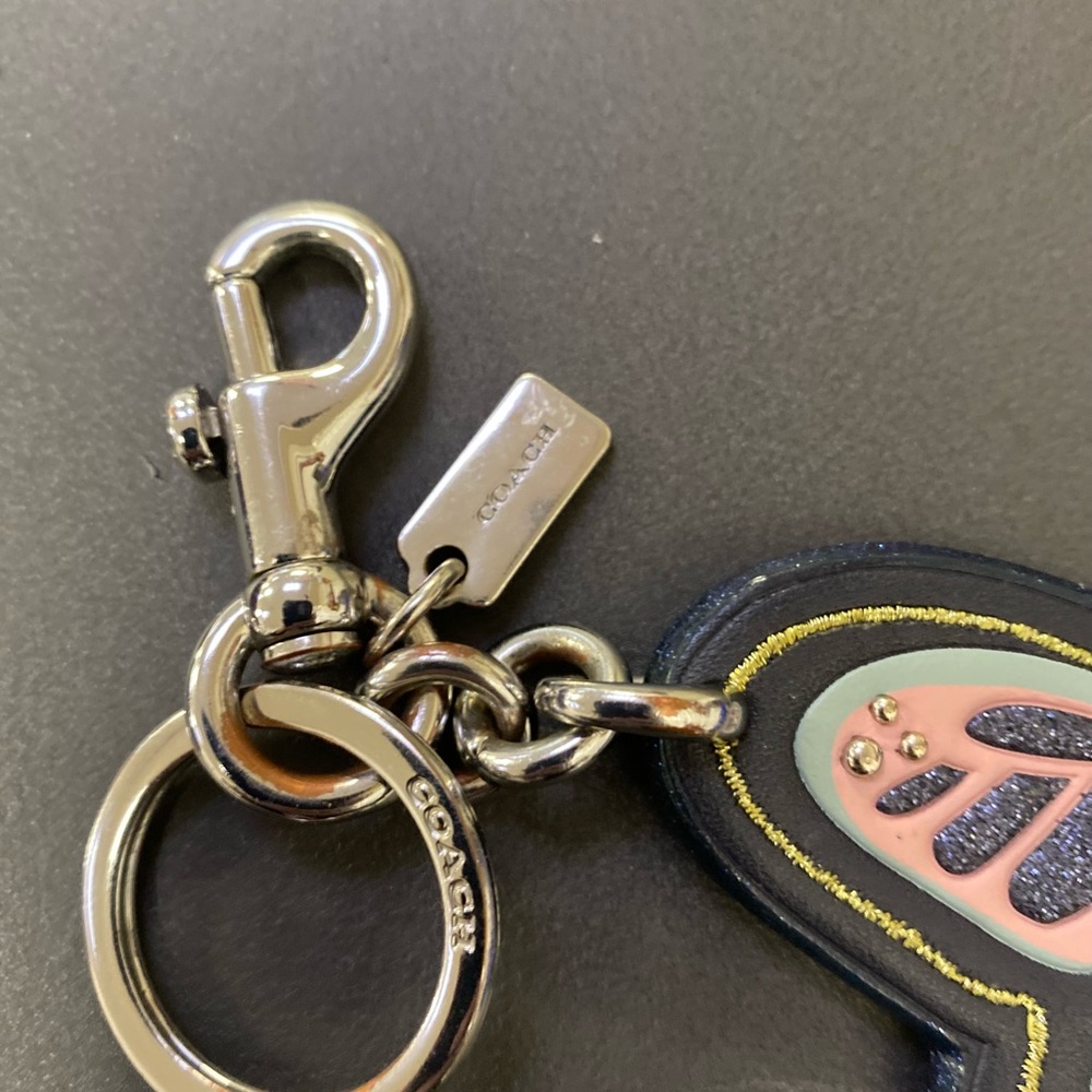 Coach Butterfly Key Ring/Bag Charm (F26789) - Picture 6 of 6